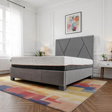 Full Medium 10 - Inch Cooling Copper Infused Memory Foam Mattress - Bridgevine Home - Omega Lifestyles