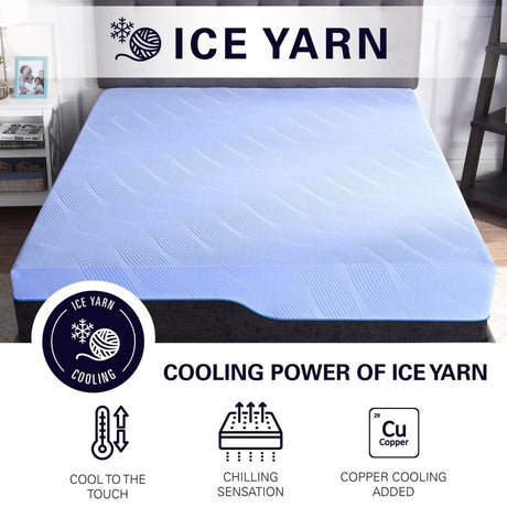 Medium 12 - Inch Hybrid Cooling Gel Memory Foam Twin XL Mattress - Bridgevine Home - Omega Lifestyles