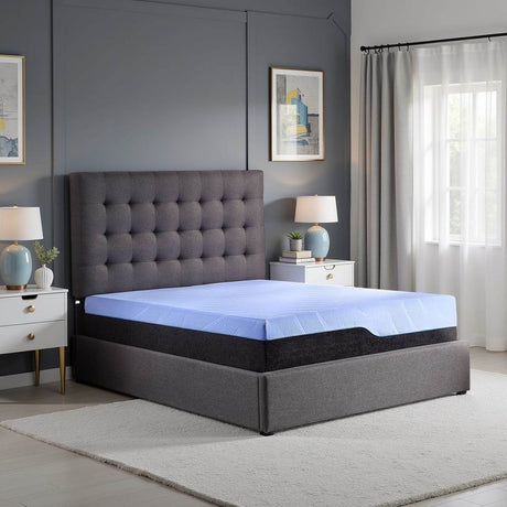 Soft 12 - Inch Hybrid Cooling Latex Foam King Mattress - Bridgevine Home - Omega Lifestyles