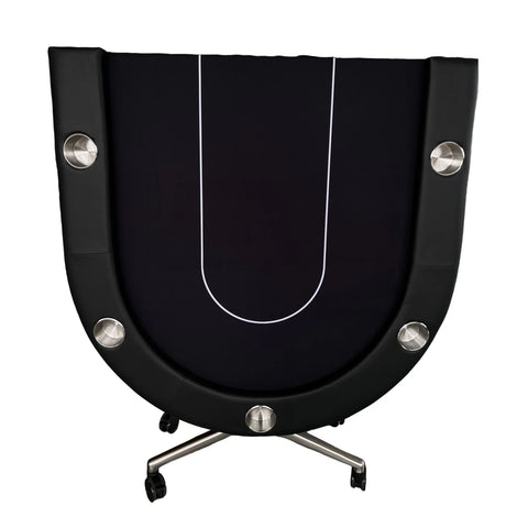 Foldable Modern 10-Inch 10-Player Poker Table - Omega Lifestyles
