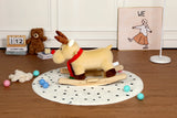 Soft Plush Fabric Kids Ride-On Rocking Horse Toy - Omega Lifestyles