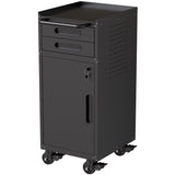Slim Lockable Metal Rolling Tool Cabinet With Drawers