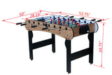 5-Foot MDF Steel Foosball Soccer Football Game Table - Omega Lifestyles