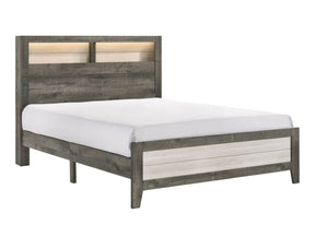 King Size Wood Platform Bed With Storage Lighting - Omega Lifestyles