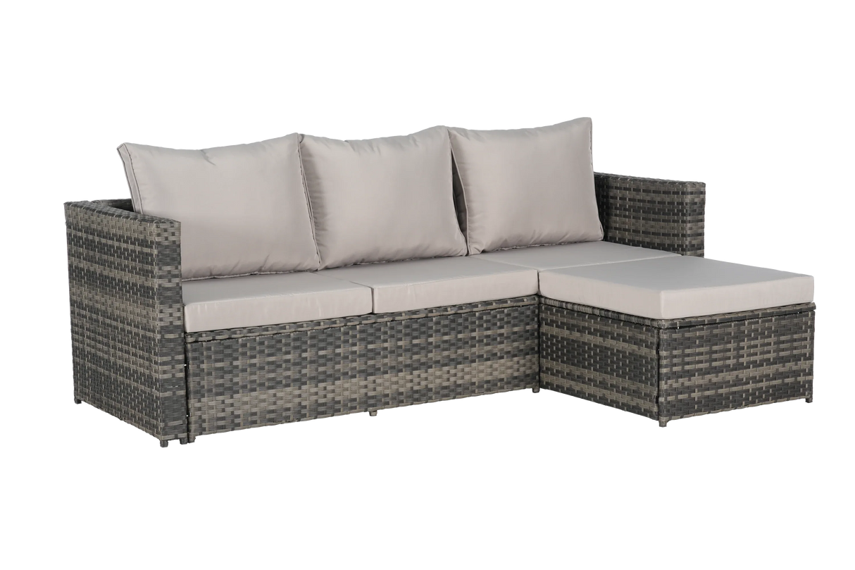 6-Piece Outdoor Rattan Wicker Patio Furniture Set - Omega Lifestyles