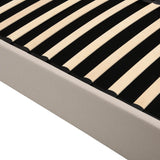 Queen Upholstered Platform Bed With Hydraulic Storage System - Omega Lifestyles