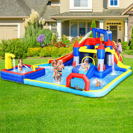 10-Inch Multicolor Oxford Fabric Inflatable Water Park Playground - Omega Lifestyles