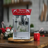 Commercial 12-Ounce Stainless Steel Popcorn Maker With Glass - Omega Lifestyles