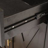 Modern Fluted Tall Arched Adjustable Shelf Pantry Cabinet - Omega Lifestyles