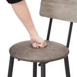 Bar Table Set With 4 PU Upholstered Soft Seat Stools - Omega Lifestyles