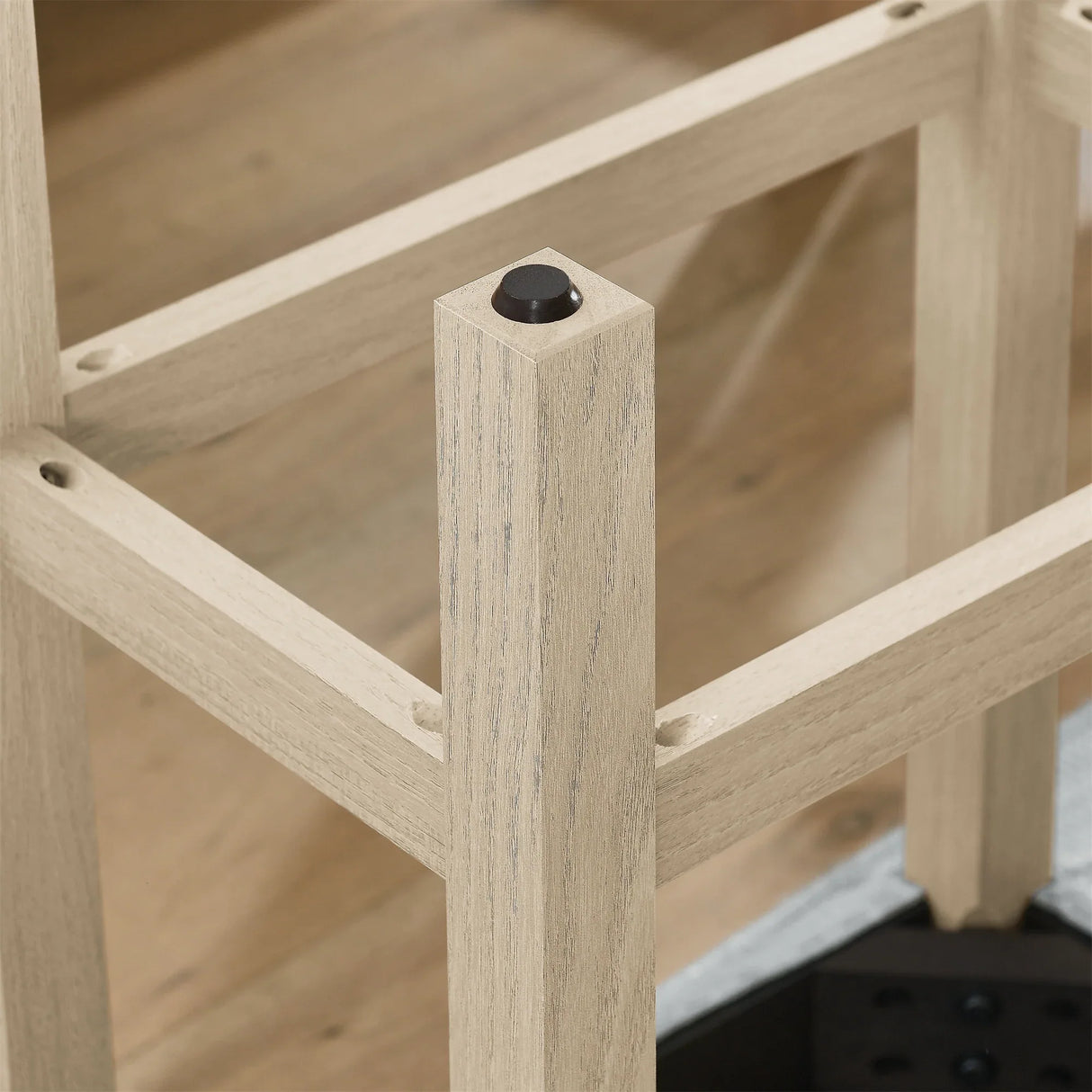 4-Piece Light Oak Solid Wood Bar Table And Stools Set - Omega Lifestyles