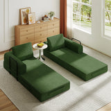 Convertible Folding Soft Corduroy 3-Seat Sofa Bed - Omega Lifestyles