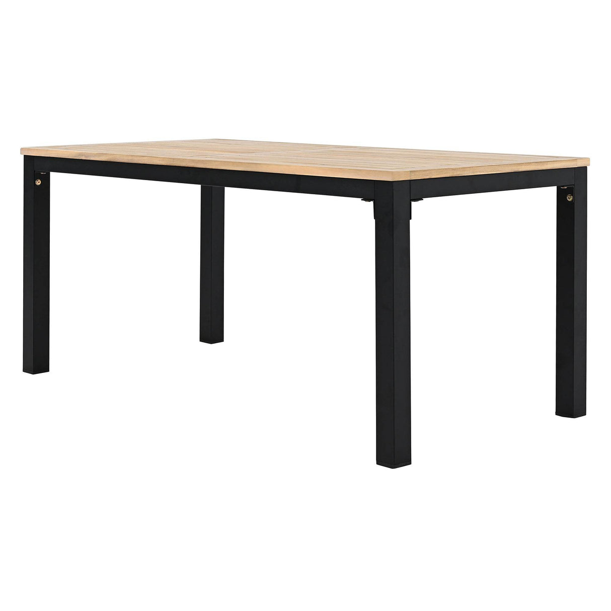 5-Piece Acacia Wood Iron Frame Patio Furniture Set - Omega Lifestyles