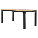 5-Piece Acacia Wood Iron Frame Patio Furniture Set - Omega Lifestyles