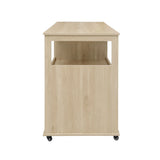 Rolling Kitchen Island Cart With Wine Rack Drawer - Omega Lifestyles