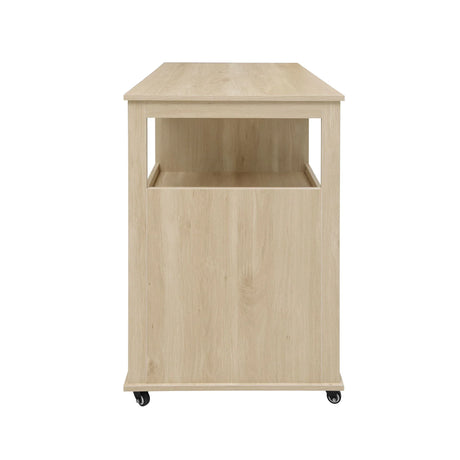 Rolling Kitchen Island Cart With Wine Rack Drawer - Omega Lifestyles