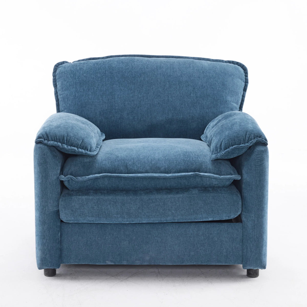 Oversized Chenille Lounge Chair With Thick Cushions - Omega Lifestyles