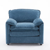 Oversized Chenille Lounge Chair With Thick Cushions - Omega Lifestyles