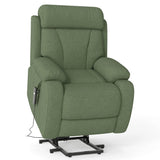 Power Lift Recliner Medium-Soft Snowflake Velvet Chair - Omega Lifestyles