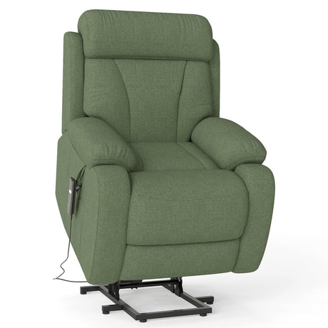 Power Lift Recliner Medium-Soft Snowflake Velvet Chair - Omega Lifestyles
