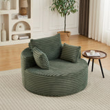 Corduroy Foam Modular Sleeper Chair No Assembly Required - Omega Lifestyles