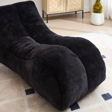 Creative Black Polyester Adult Bean Bag Chair Sofa - Omega Lifestyles