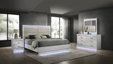 Glam Modern King Size Wood Platform Bed Frame - Omega Lifestyles