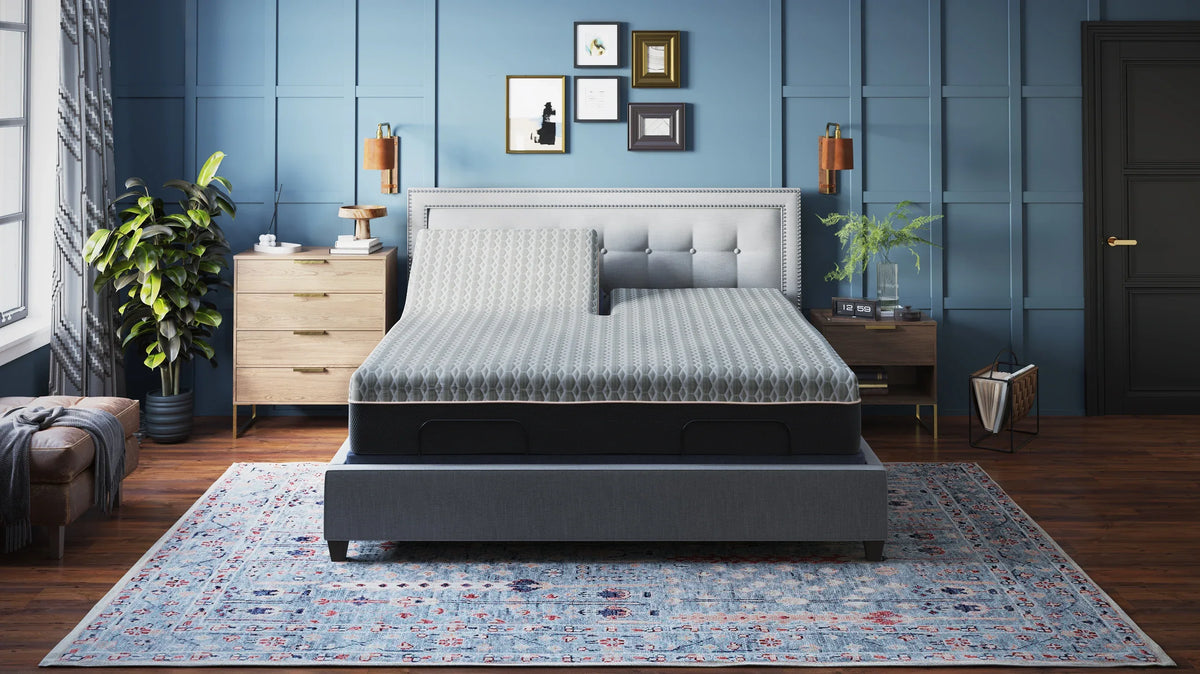Medium 12-Inch Copper Lux Hybrid Split Top King Mattress - Omega Lifestyles