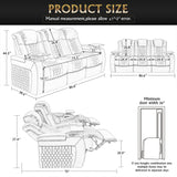 Ultra-Plush Top-Grain Nappa Leather Power Recliner - Omega Lifestyles