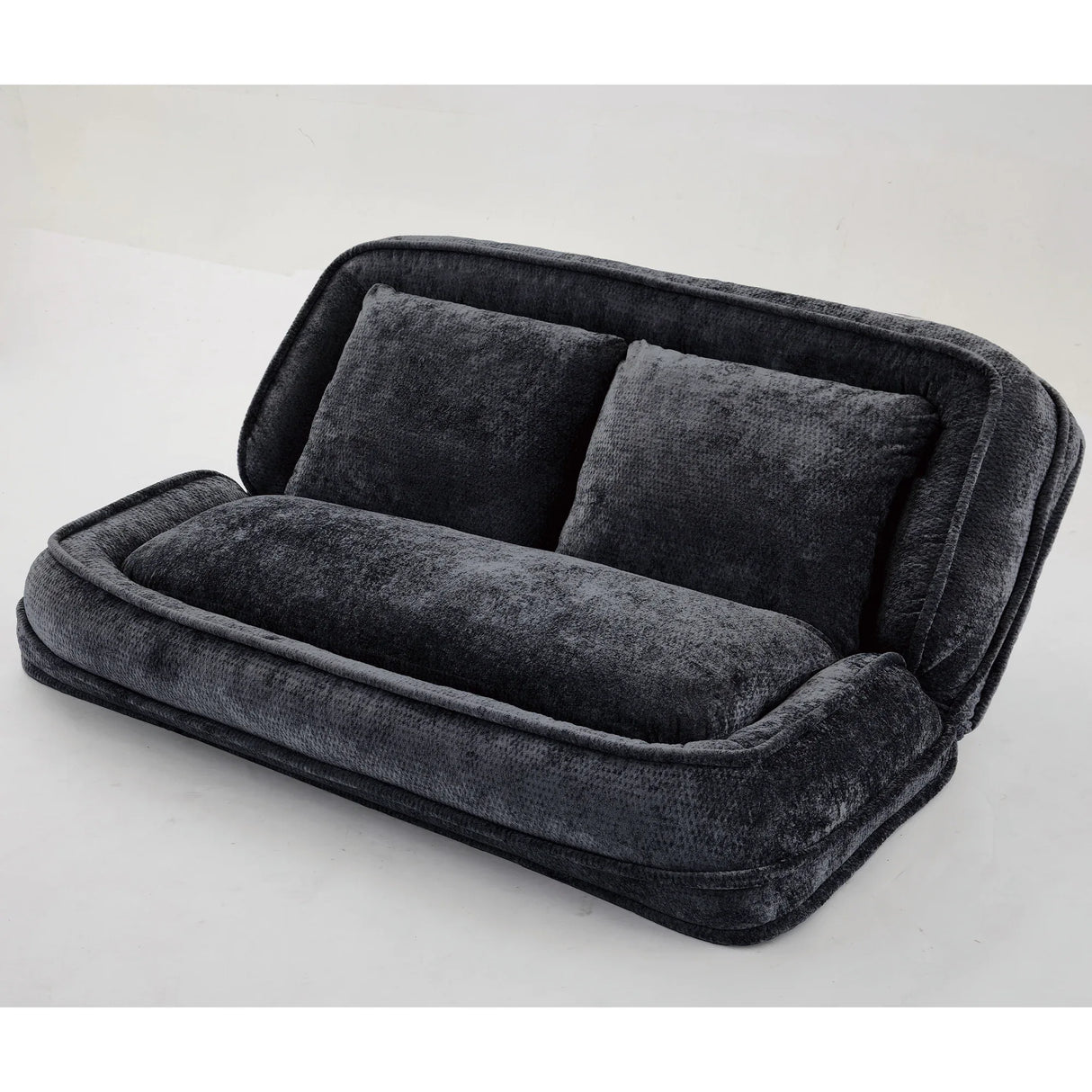 Adjustable 5-Position Medium-Soft Chenille Loveseat Sofa - Omega Lifestyles