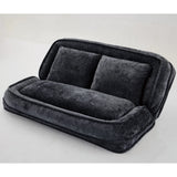 Adjustable 5-Position Medium-Soft Chenille Loveseat Sofa - Omega Lifestyles