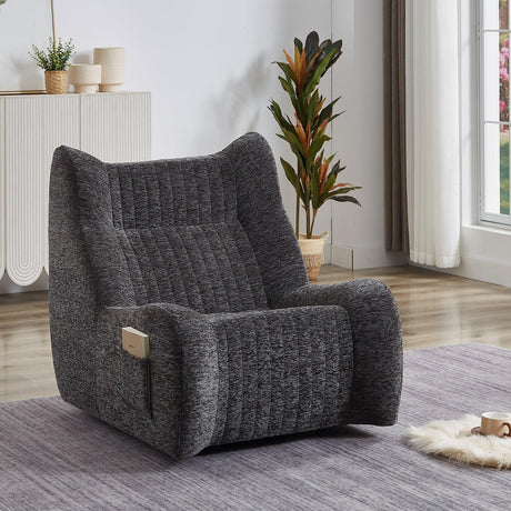 Medium-Soft Chenille Foam Bean Bag Chair for Living Room - Omega Lifestyles