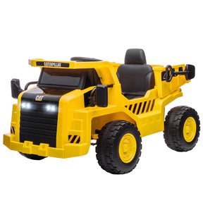 Caterpillar Licensed 12V Ride-On Dump Truck Toy - Omega Lifestyles