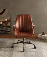 Top Grain Leather Executive Adjustable Office Chair - Omega Lifestyles