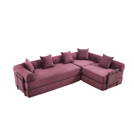 Convertible Corduroy Folding Memory Foam Sofa Bed - Omega Lifestyles