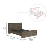 Modern Full XL Platform Bed Frame With Headboard - Omega Lifestyles