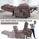 Medium-Firm Power Lift Recliner Chair With Heat Massage - Omega Lifestyles
