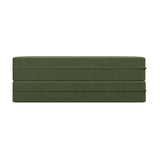 Full Size Plush Corduroy Foam Folding Sleeper Sofa Bed With Pillows - Omega Lifestyles