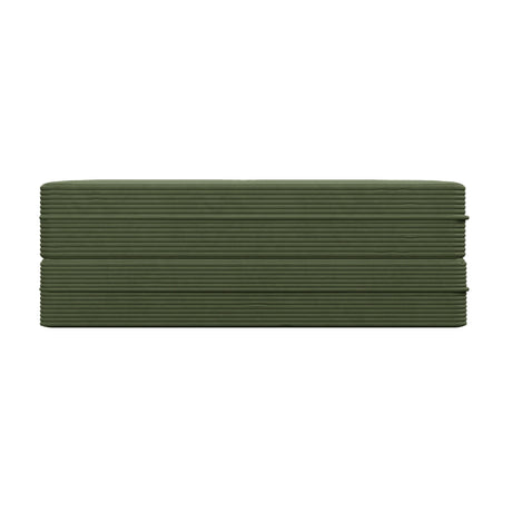 Full Size Plush Corduroy Foam Folding Sleeper Sofa Bed With Pillows - Omega Lifestyles