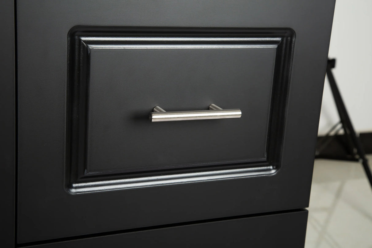 Rolling Kitchen Island Cart With Rubber Wood Tabletop - Omega Lifestyles