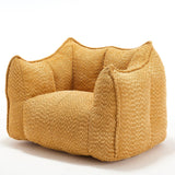 Chenille Foam Bean Bag Chair for Living Room - Omega Lifestyles