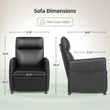 Modern Soft Faux Leather Power Recliner Chair - Omega Lifestyles