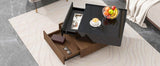 360 Degree Rotating Square Coffee Table With Drawers - Omega Lifestyles