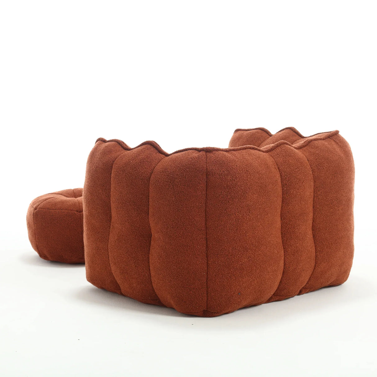 Soft Chenille High Resilient Foam Bean Bag Chair - Omega Lifestyles
