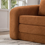 Convertible Chenille Foam Loveseat Sofa Bed With Pillows - Omega Lifestyles