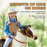 Ride-On Toddler Horse Toy With Neighing Sound - Omega Lifestyles