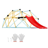 8FT Steel Kids Climbing Dome With Slide Playground - Omega Lifestyles
