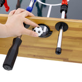 54-Inch Light Cherry Foosball Table With E-Z Spin Bearings - Omega Lifestyles