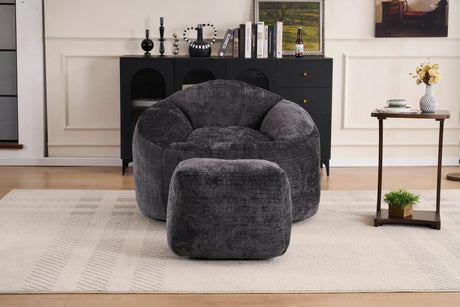 Extra Soft Chenille Memory Foam Bean Bag Chair - Omega Lifestyles