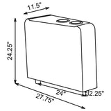 Warren Black Upholstered Three-Seat Home Theater Recliner Set - Omega Lifestyles